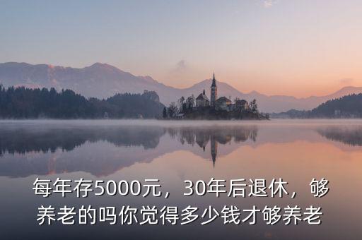 每年存5000元，30年后退休，夠養(yǎng)老的嗎你覺得多少錢才夠養(yǎng)老