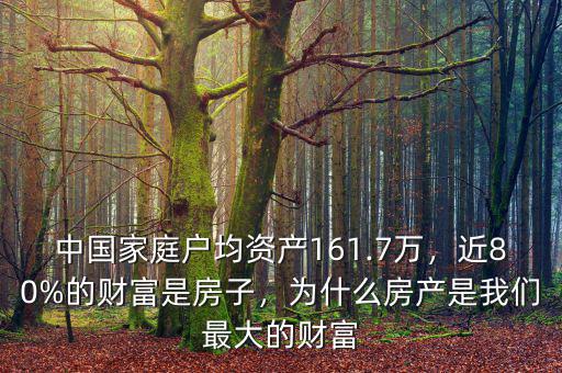 中國(guó)家庭戶均資產(chǎn)161.7萬，近80%的財(cái)富是房子，為什么房產(chǎn)是我們最大的財(cái)富