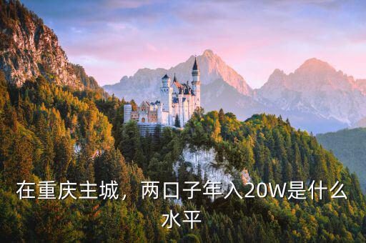 在重慶主城，兩口子年入20W是什么水平