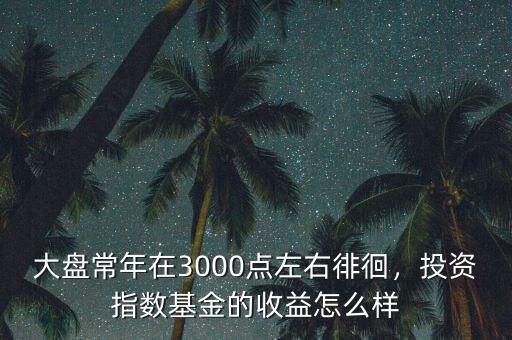 大盤常年在3000點左右徘徊，投資指數基金的收益怎么樣