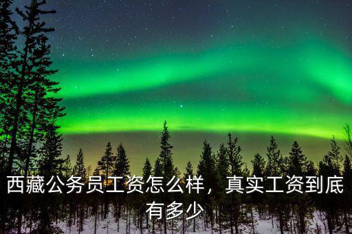 西藏公務員工資怎么樣，真實工資到底有多少