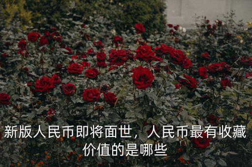新版人民幣即將面世，人民幣最有收藏價值的是哪些