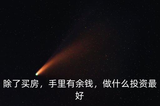 除了買房，手里有余錢，做什么投資最好