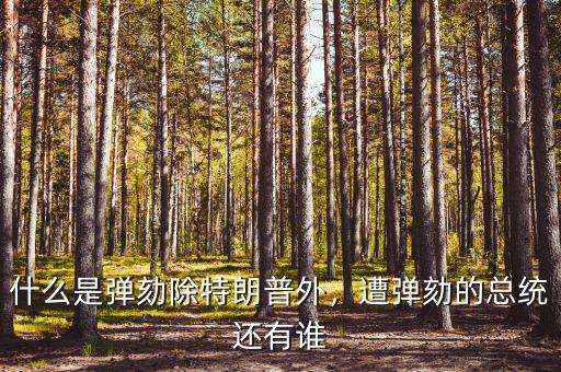 什么是彈劾除特朗普外，遭彈劾的總統(tǒng)還有誰(shuí)
