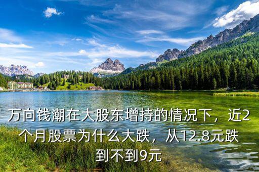 萬(wàn)向錢(qián)潮在大股東增持的情況下，近2個(gè)月股票為什么大跌，從12.8元跌到不到9元