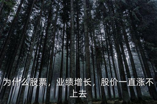 為什么股票，業(yè)績增長，股價(jià)一直漲不上去