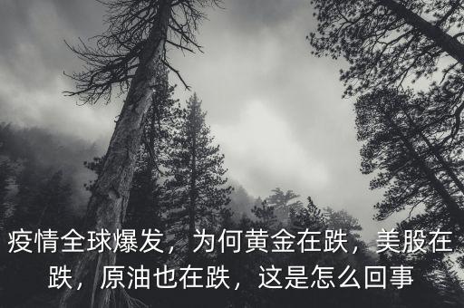疫情全球爆發(fā)，為何黃金在跌，美股在跌，原油也在跌，這是怎么回事