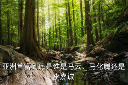 亞洲首富到底是誰是馬云、馬化騰還是李嘉誠