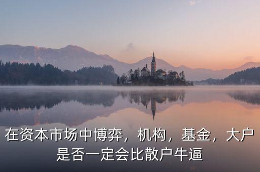 在資本市場(chǎng)中博弈，機(jī)構(gòu)，基金，大戶是否一定會(huì)比散戶牛逼