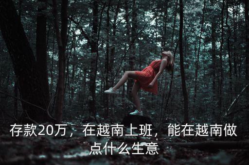 存款20萬，在越南上班，能在越南做點(diǎn)什么生意