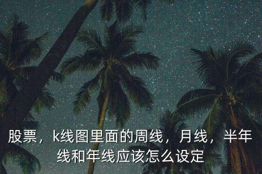 股票，k線圖里面的周線，月線，半年線和年線應(yīng)該怎么設(shè)定