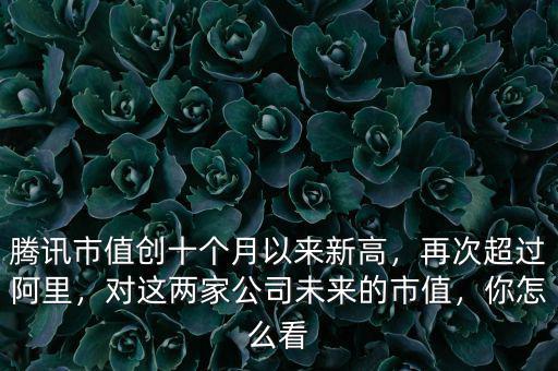 騰訊市值創(chuàng)十個(gè)月以來新高，再次超過阿里，對(duì)這兩家公司未來的市值，你怎么看