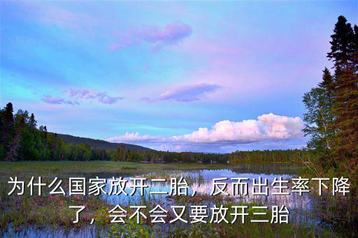 為什么國家放開二胎，反而出生率下降了，會不會又要放開三胎