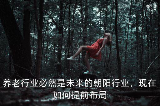 養(yǎng)老行業(yè)必然是未來(lái)的朝陽(yáng)行業(yè)，現(xiàn)在如何提前布局