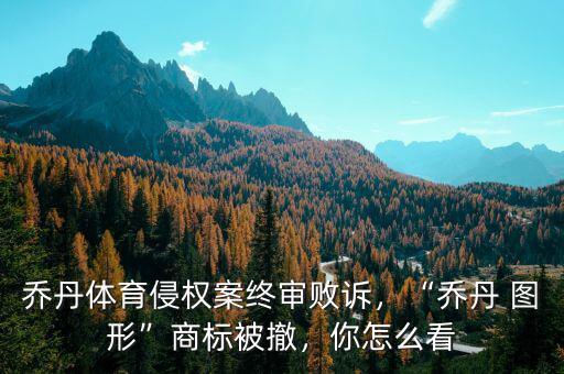 喬丹體育侵權(quán)案終審敗訴，“喬丹 圖形”商標(biāo)被撤，你怎么看