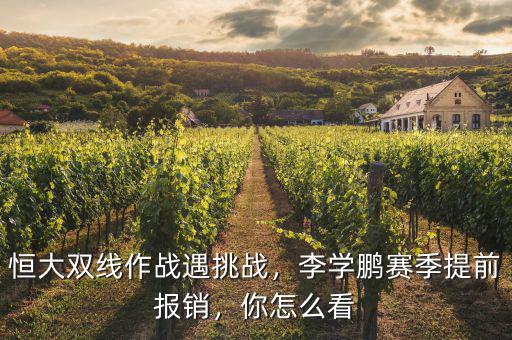 恒大雙線作戰(zhàn)遇挑戰(zhàn)，李學鵬賽季提前報銷，你怎么看