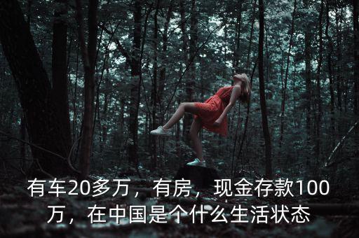 有車20多萬，有房，現(xiàn)金存款100萬，在中國是個什么生活狀態(tài)