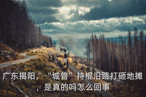廣東揭陽，“城管”持棍沿路打砸地攤，是真的嗎怎么回事