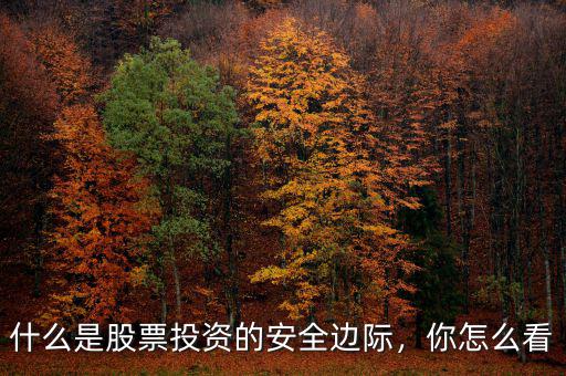 什么是股票投資的安全邊際，你怎么看
