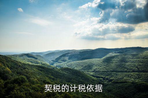 契稅計稅依據(jù)是什么，房產(chǎn)契稅的計稅依據(jù)