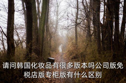 請(qǐng)問韓國化妝品有很多版本嗎公司版免稅店版專柜版有什么區(qū)別