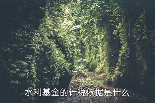 水利基金的繳納按照什么依據(jù)，水利基金的計稅依據(jù)及稅率