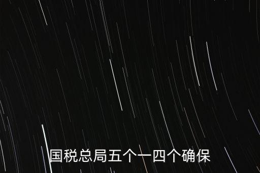 稅務局五個一是什么時候，國稅總局五個一四個確保