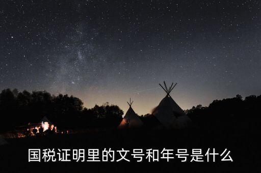 納稅證明文書號指什么，營業(yè)執(zhí)照清稅證明文號是什么