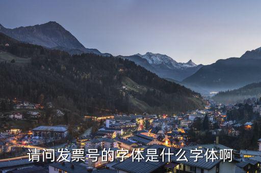 微信發(fā)票代碼是什么字體，發(fā)票的編號是用什么字體