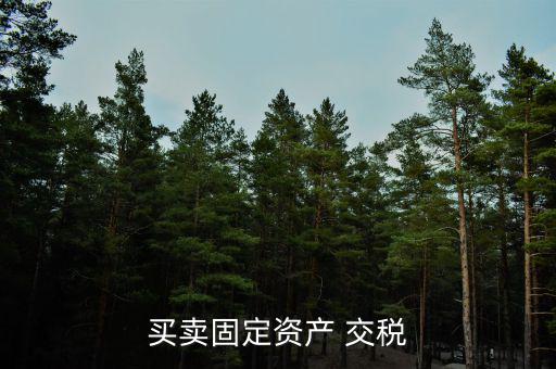 固定資產(chǎn)需要交什么稅，固定資產(chǎn)應(yīng)該繳納的稅種