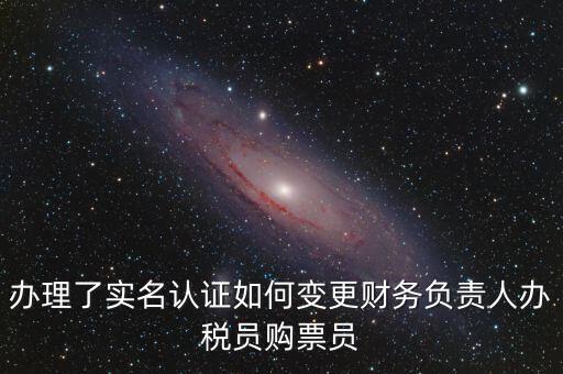 辦稅員在什么網(wǎng)上變更，辦理了實名認證如何變更財務負責人辦稅員購票員