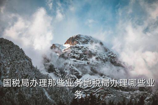 國稅文書經(jīng)辦辦什么業(yè)務(wù)，國稅局是做什么的具體辦理什么業(yè)務(wù)