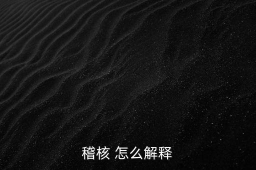發(fā)票稽核補(bǔ)稅什么意思，稽核 怎么解釋