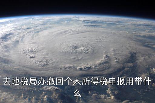 去地稅作廢申報需要帶什么影響，去地稅局辦撤回個人所得稅申報用帶什么