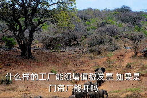 什么樣的公司可以領發(fā)票，什么樣的工廠能領增值稅發(fā)票 如果是門簾廠能開嗎
