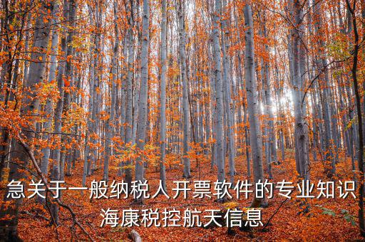 急關(guān)于一般納稅人開票軟件的專業(yè)知識?？刀惪睾教煨畔? class=