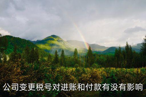 稅號(hào)變更是什么意思，公司變更稅號(hào)對(duì)進(jìn)賬和付款有沒有影響