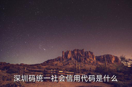 什么是社會(huì)信用代碼證，深圳碼統(tǒng)一社會(huì)信用代碼是什么