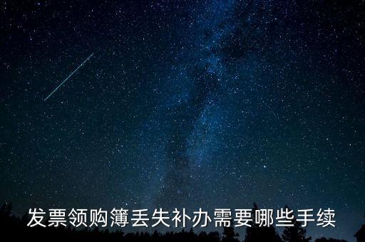 發(fā)票領(lǐng)購簿丟失補(bǔ)辦需要哪些手續(xù)