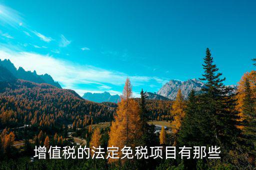 增值稅免征項目是什么，關(guān)于增值稅暫行條例規(guī)定的免稅項目