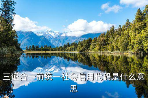 社會統(tǒng)一信用代碼是什么，深圳碼統(tǒng)一社會信用代碼是什么