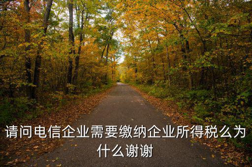 電信服務(wù)交什么稅，請問電信企業(yè)需要繳納企業(yè)所得稅么為什么謝謝