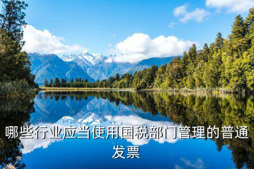 什么單位需要普通發(fā)票，哪些行業(yè)應(yīng)當(dāng)使用國稅部門管理的普通發(fā)票