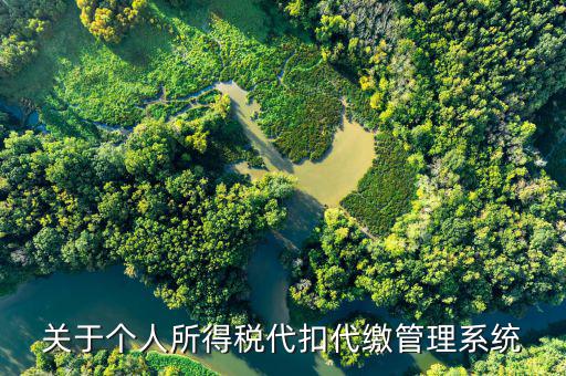 個(gè)人征稅系統(tǒng)是什么意思，關(guān)于個(gè)人所得稅代扣代繳管理系統(tǒng)