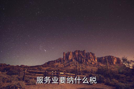 服務(wù)業(yè)開票都繳什么稅，服務(wù)業(yè)應(yīng)繳那些稅