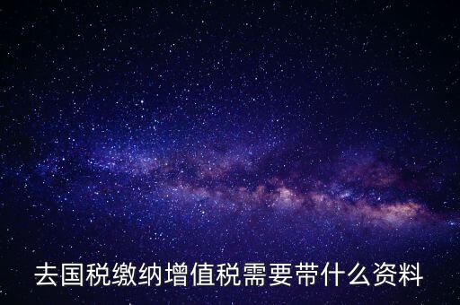 去國(guó)稅局帶什么手續(xù)，國(guó)稅登記需要帶什么資料