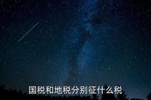 國(guó)稅地稅分別報(bào)什么稅，國(guó)稅和地稅局分別要交哪些稅和報(bào)表