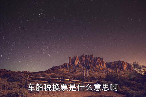 車船稅發(fā)票是什么意思，車船稅換票是什么意思啊