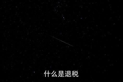 什么為服務(wù)項下的退稅，什么是退稅