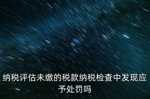 納稅評定稅款是什么，國稅作日常評估稅款繳滯納金比例是多少